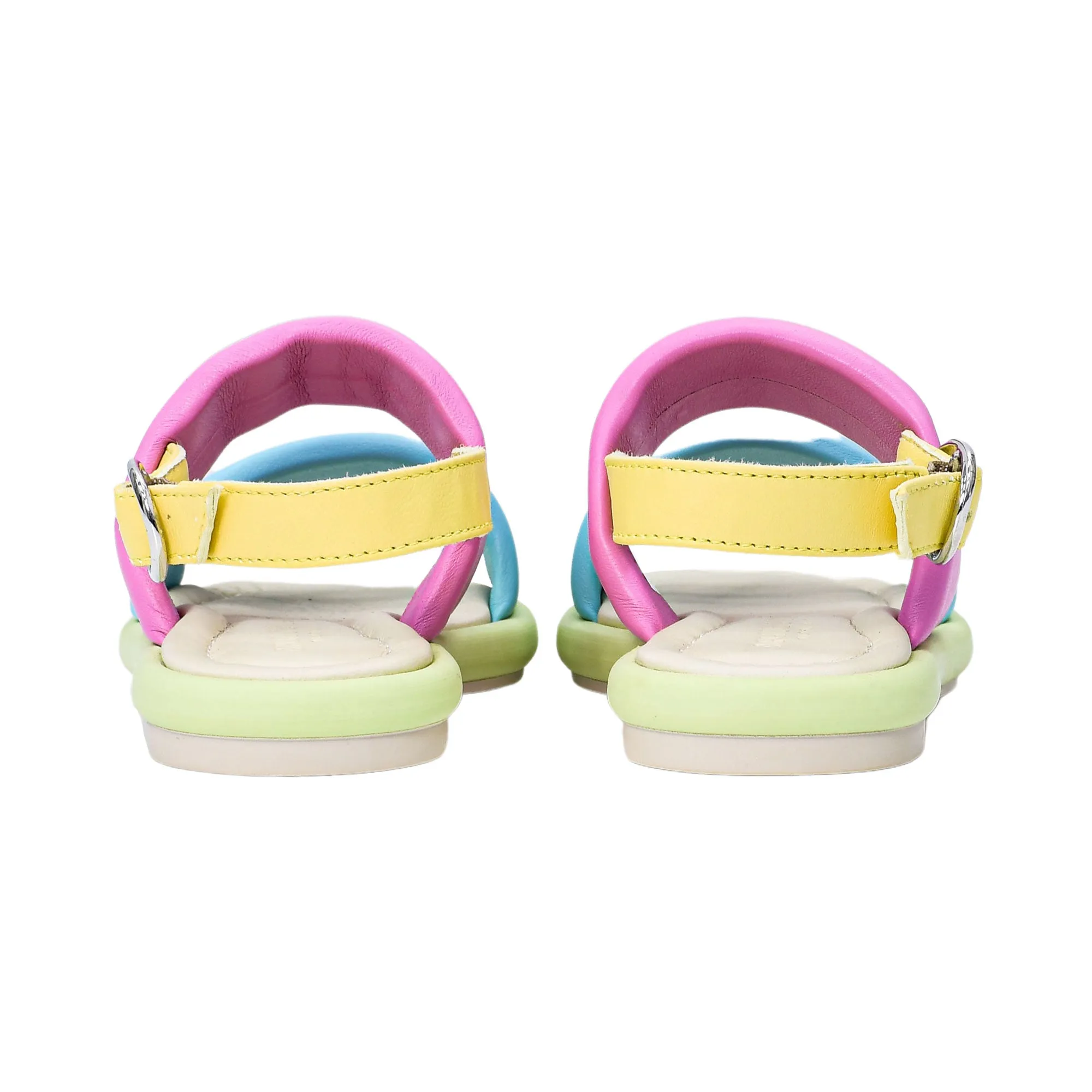 Emporio Armani Kids Logo-print Nappa Leather Sandal