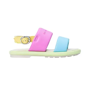 Emporio Armani Kids Logo-print Nappa Leather Sandal