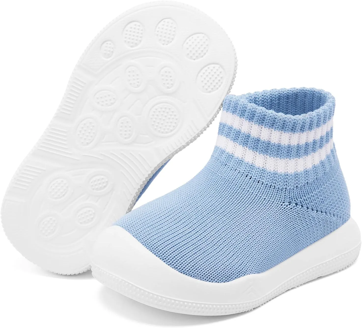 Engtoy Baby Sock Shoes Baby Walking Shoes Infant Non-Slip Breathable Slippers with Soft Rubber Sole Baby Boys Girls Slip On Sneakers