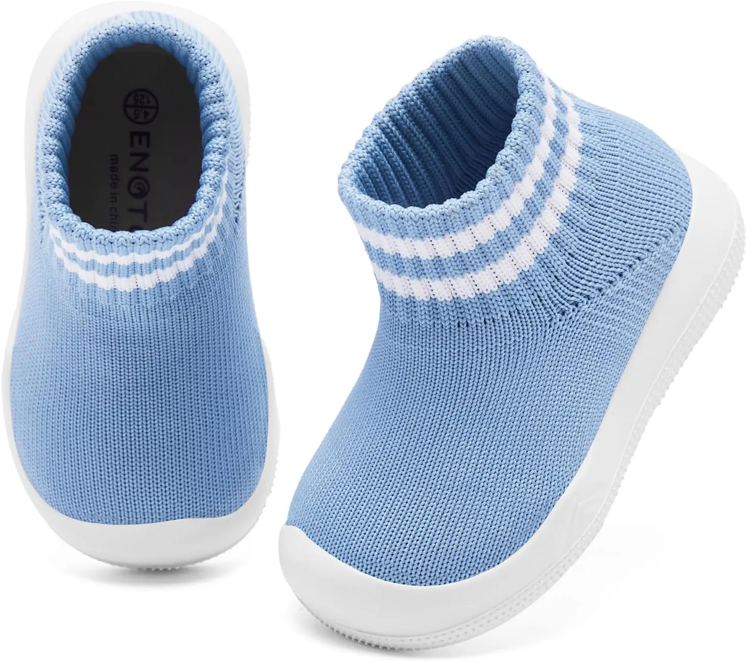 Engtoy Baby Sock Shoes Baby Walking Shoes Infant Non-Slip Breathable Slippers with Soft Rubber Sole Baby Boys Girls Slip On Sneakers