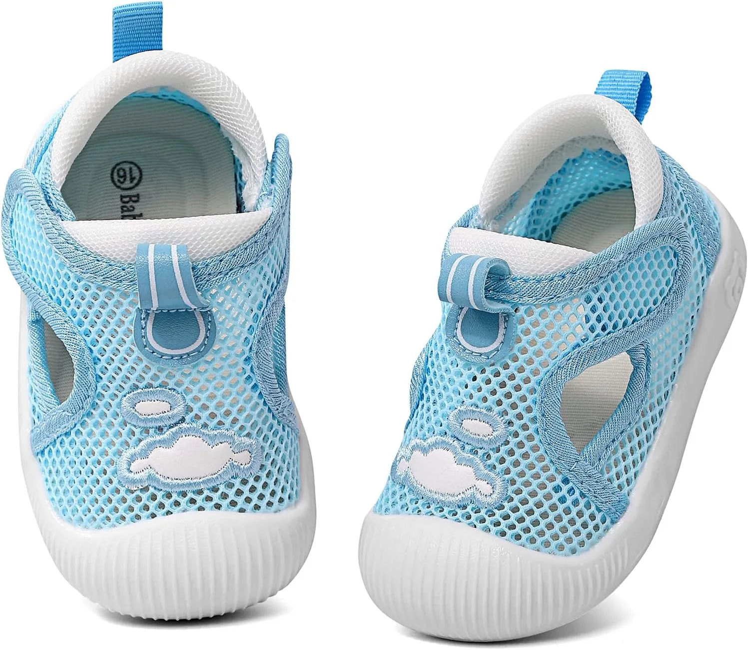 ESTAMICO Baby Girls' Summer Sandals Toe Protection Athletic Sports Sandal Non-Slip First Walking Shoes