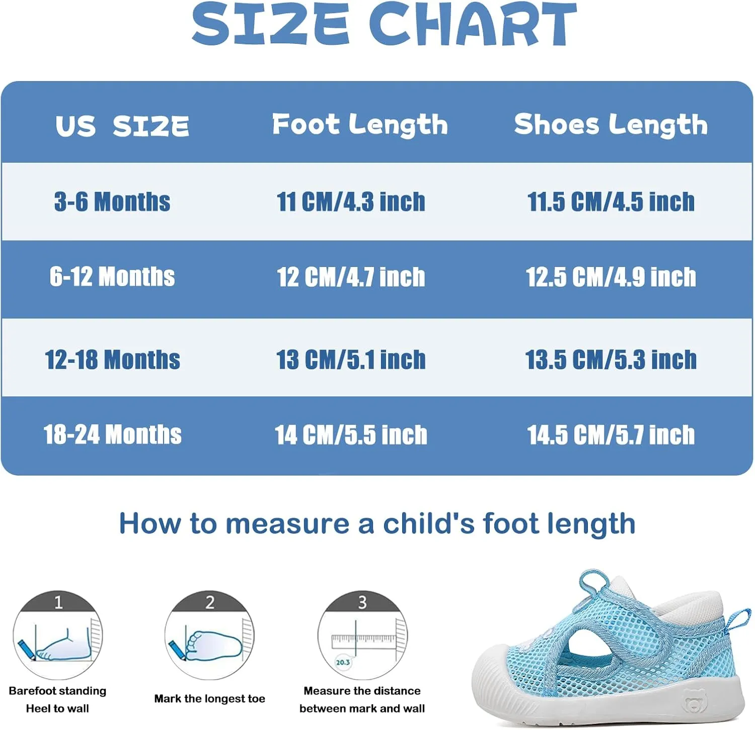 ESTAMICO Baby Girls' Summer Sandals Toe Protection Athletic Sports Sandal Non-Slip First Walking Shoes
