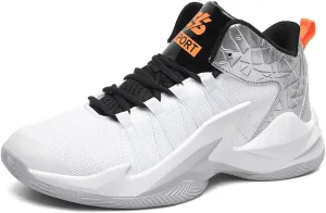 ESXGED Womens Lightweight Basketball Shoes Mens School Training Running Non-Slip Casual Shoes Comfy Sneakers