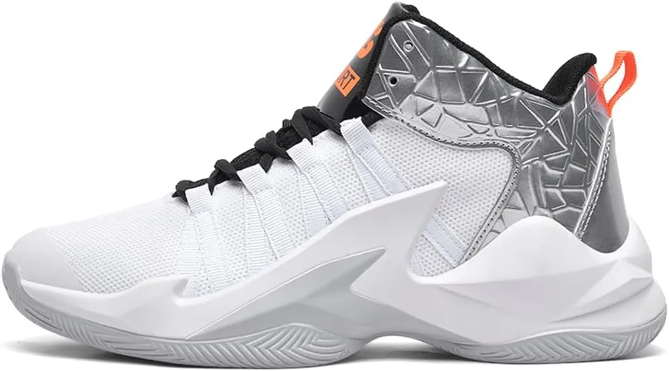 ESXGED Womens Lightweight Basketball Shoes Mens School Training Running Non-Slip Casual Shoes Comfy Sneakers