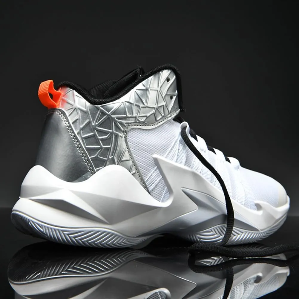 ESXGED Womens Lightweight Basketball Shoes Mens School Training Running Non-Slip Casual Shoes Comfy Sneakers