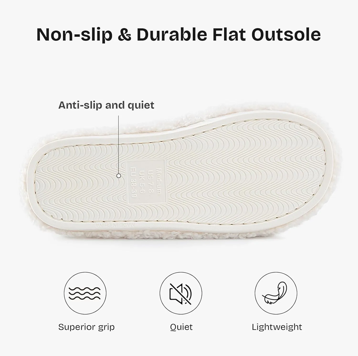 EverFoams Women's Fuzzy Open Toe Slippers Comfy Soft Memory Foam Indoor House Shoes