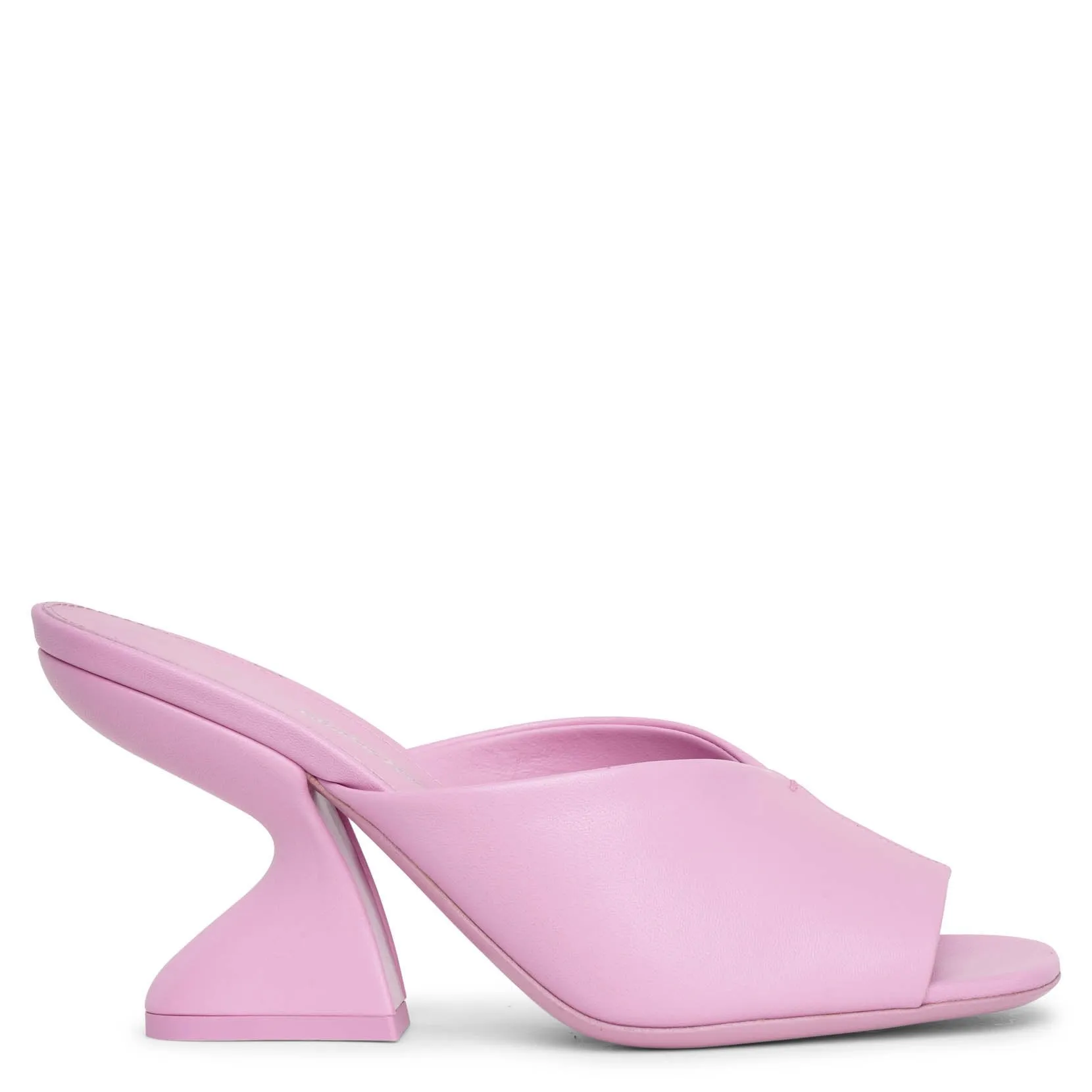 F-Heel Sansu pink leather mules