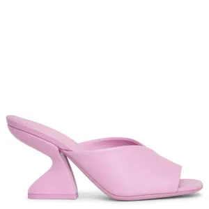 F-Heel Sansu pink leather mules