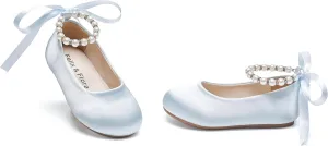 Felix & Flora Girls Toddler Little Ballet Shoes - Flower Girls Mary Jane Flats Dress Shoes Party Wedding