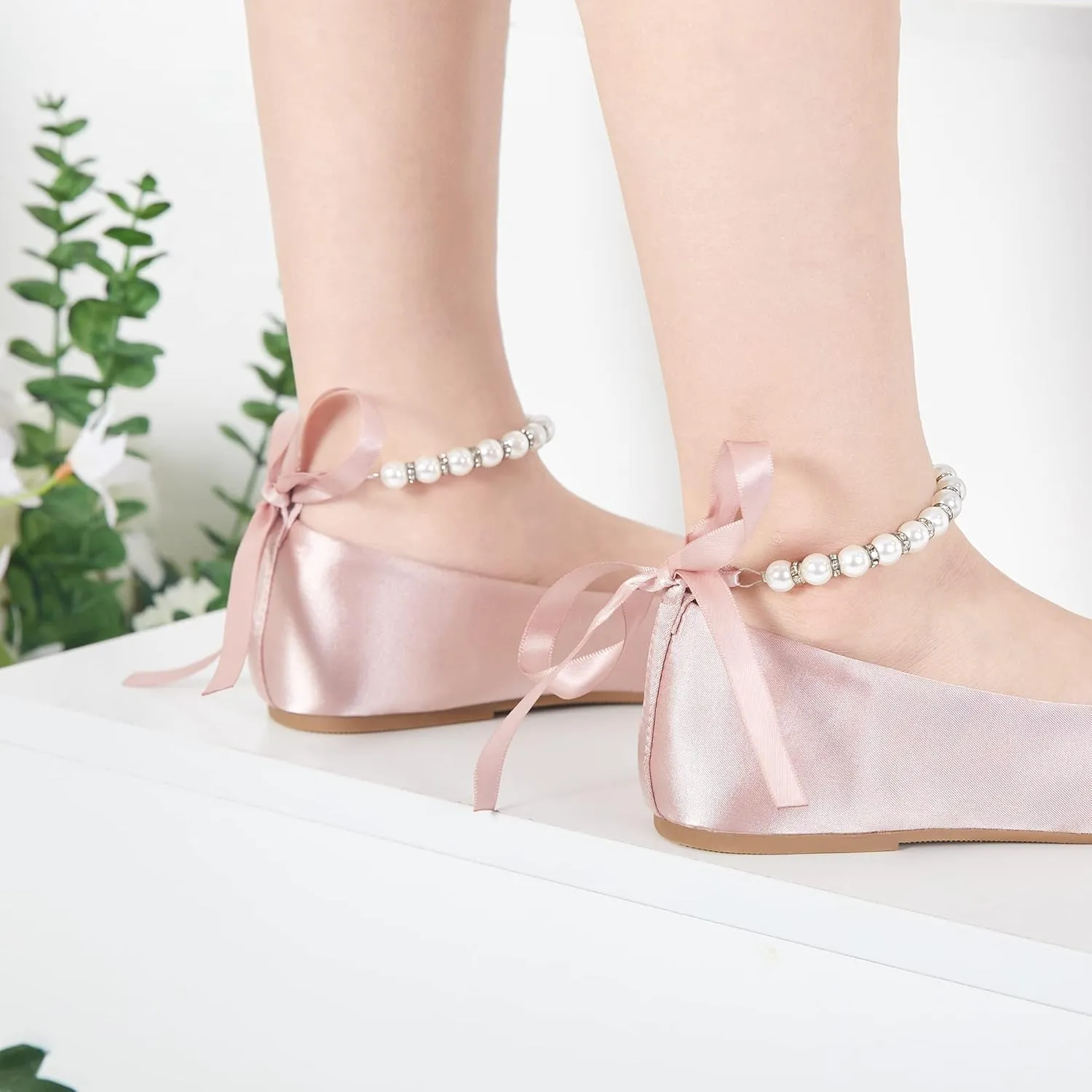 Felix & Flora Girls Toddler Little Ballet Shoes - Flower Girls Mary Jane Flats Dress Shoes Party Wedding