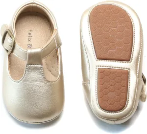 Felix & Flora Soft Sole Baby Shoes - Infant Baby Walking Shoes Moccasinss Rubber Sole Crib Shoes