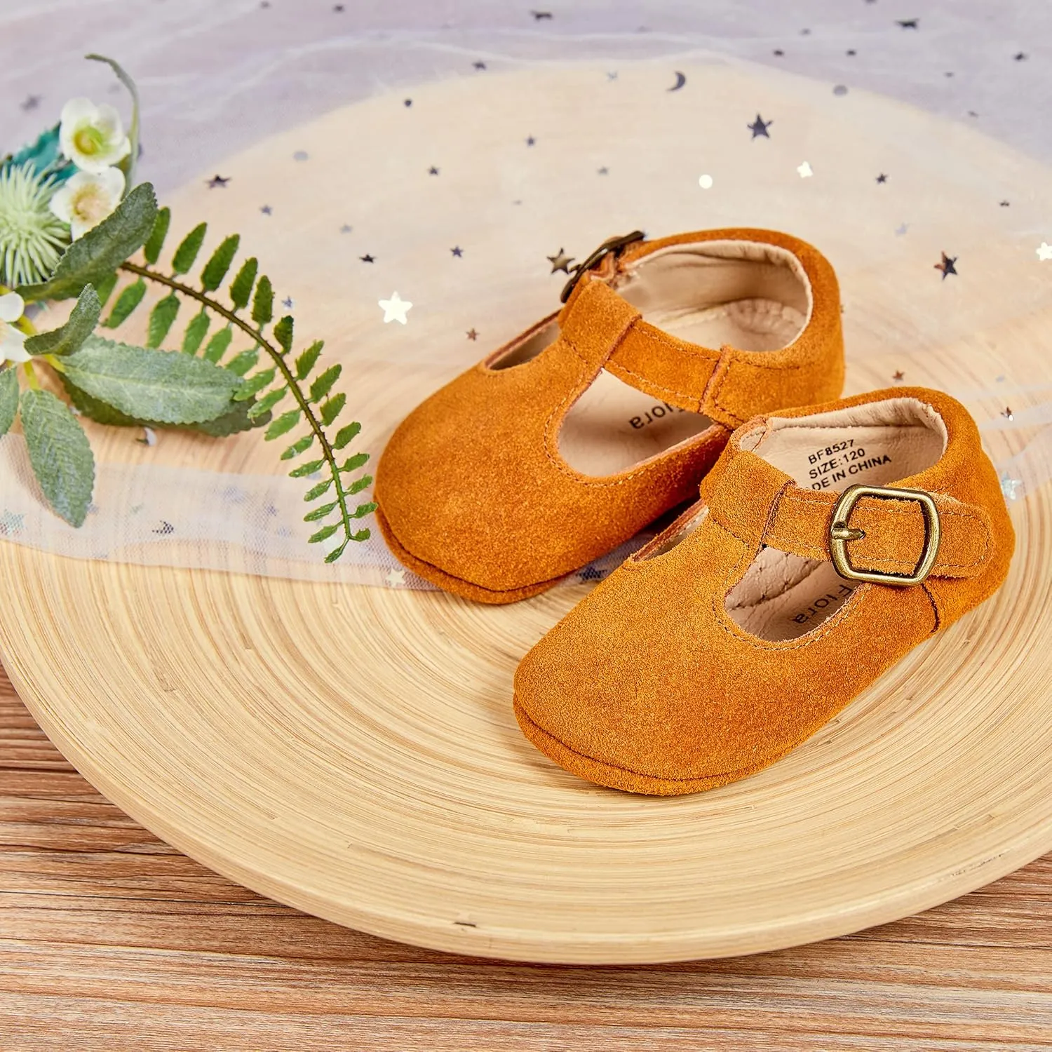 Felix & Flora Soft Sole Baby Shoes - Infant Baby Walking Shoes Moccasinss Rubber Sole Crib Shoes