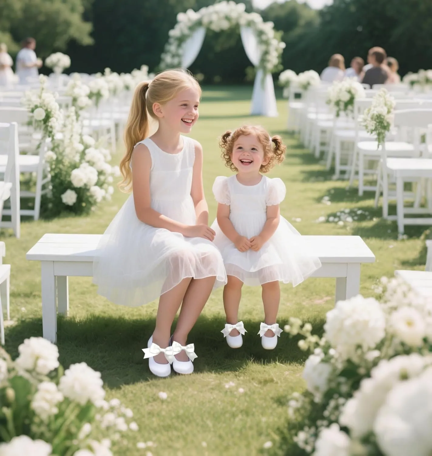 Felix & Flora Toddler Flower Girl Dress Shoes - Girl Ballet Flats Party School Shoes Wedding