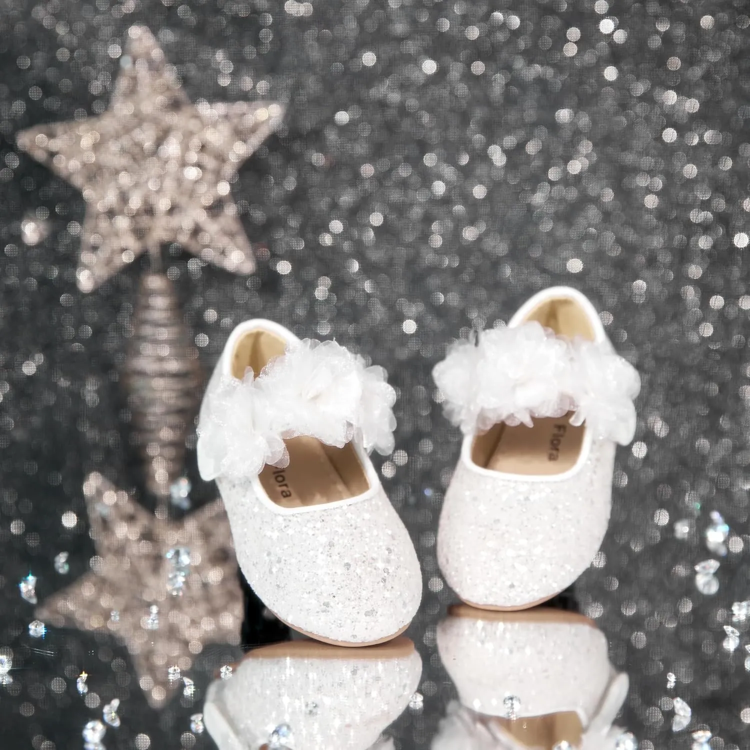 Felix & Flora Toddler Flower Girl Dress Shoes - Girl Ballet Flats Party School Shoes Wedding