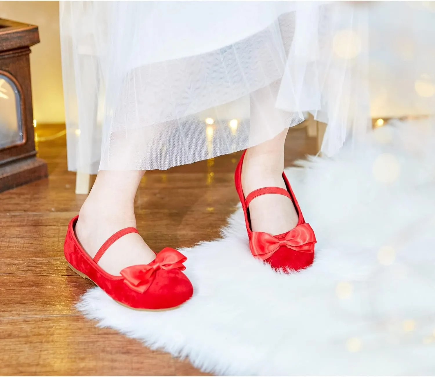 Felix & Flora Toddler Flower Girl Dress Shoes - Girl Ballet Flats Party School Shoes Wedding