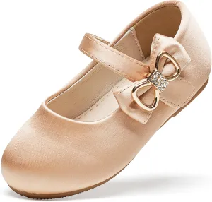Felix & Flora Toddler Flower Girl Dress Shoes - Girl Ballet Flats Party School Shoes Wedding