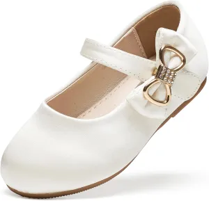 Felix & Flora Toddler Flower Girl Dress Shoes - Girl Ballet Flats Party School Shoes Wedding