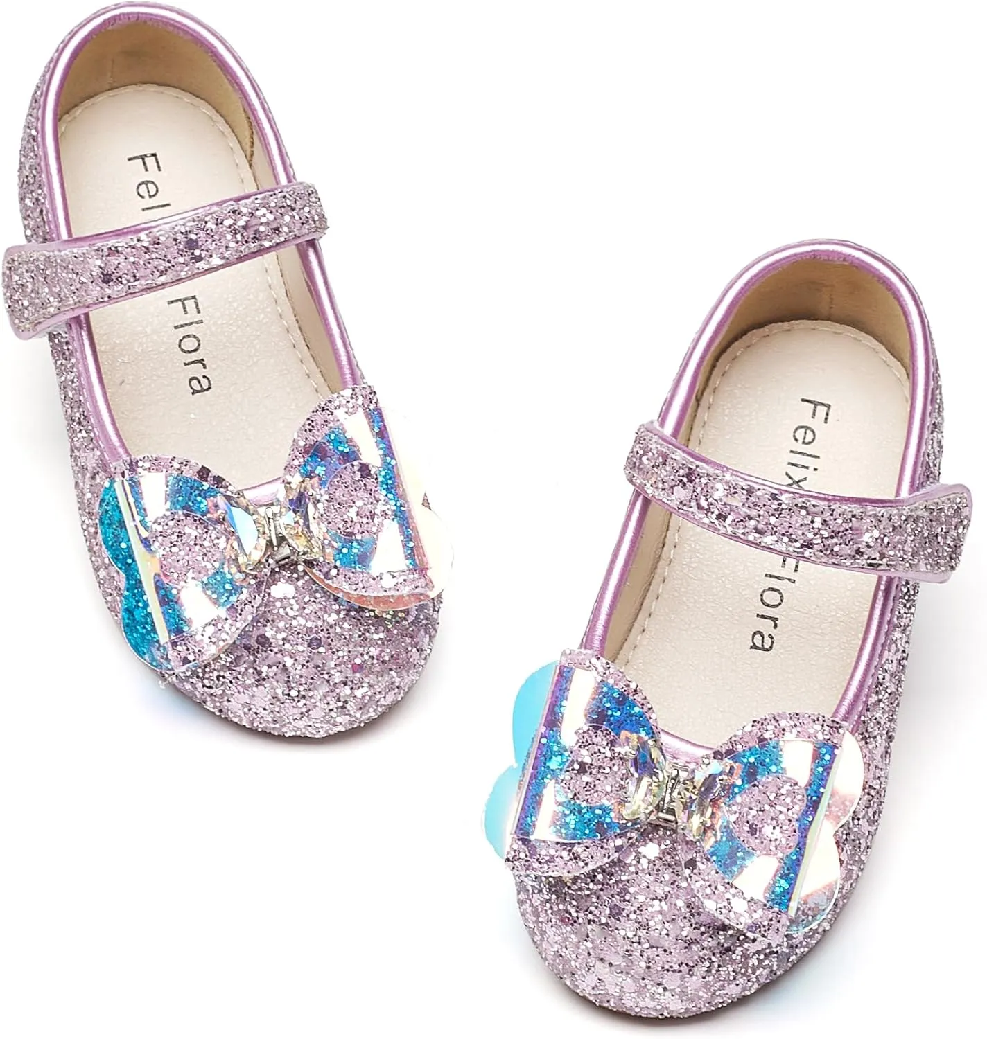 Felix & Flora Toddler Flower Girl Dress Shoes - Girl Ballet Flats Party School Shoes Wedding