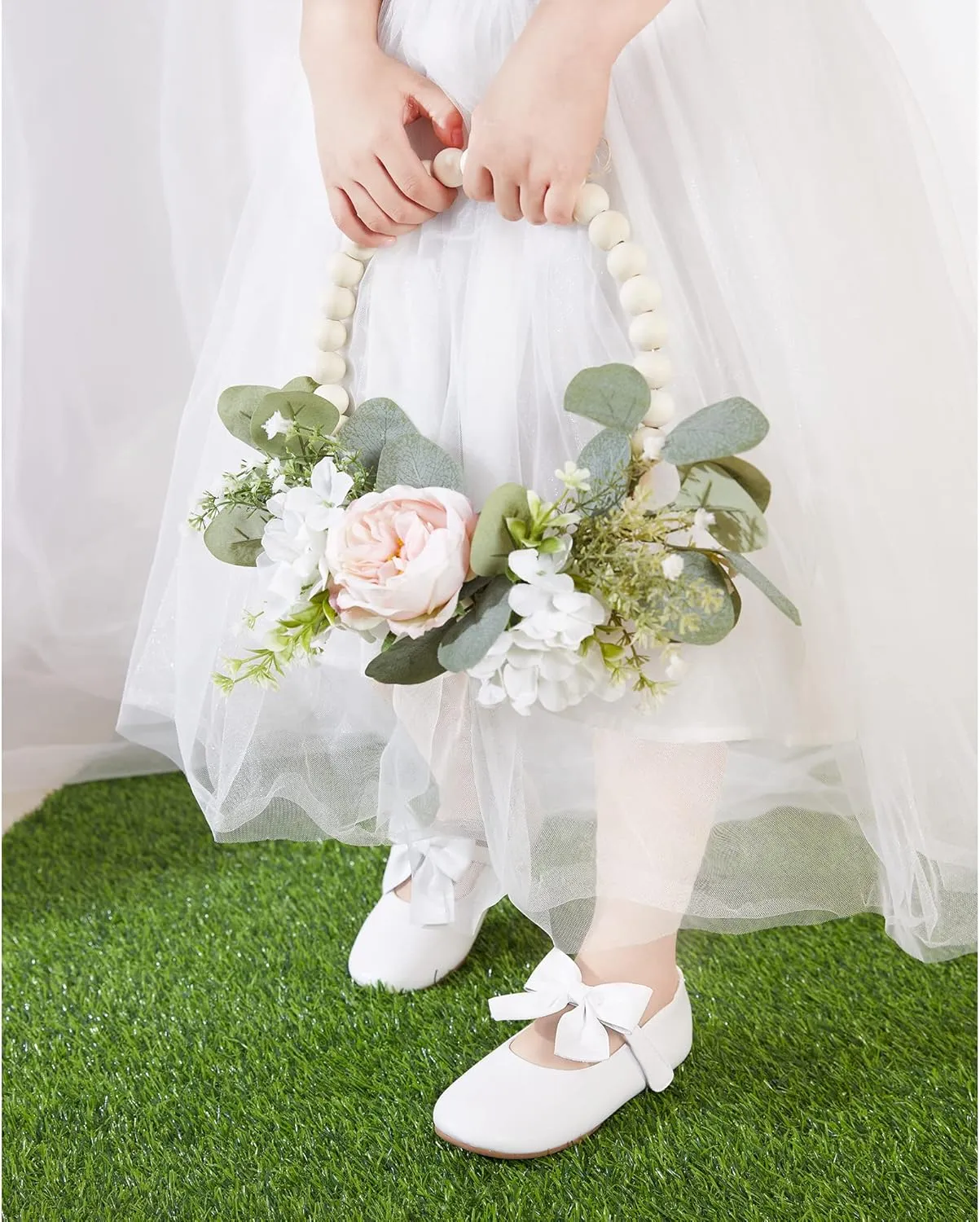 Felix & Flora Toddler Flower Girl Dress Shoes - Girl Ballet Flats Party School Shoes Wedding