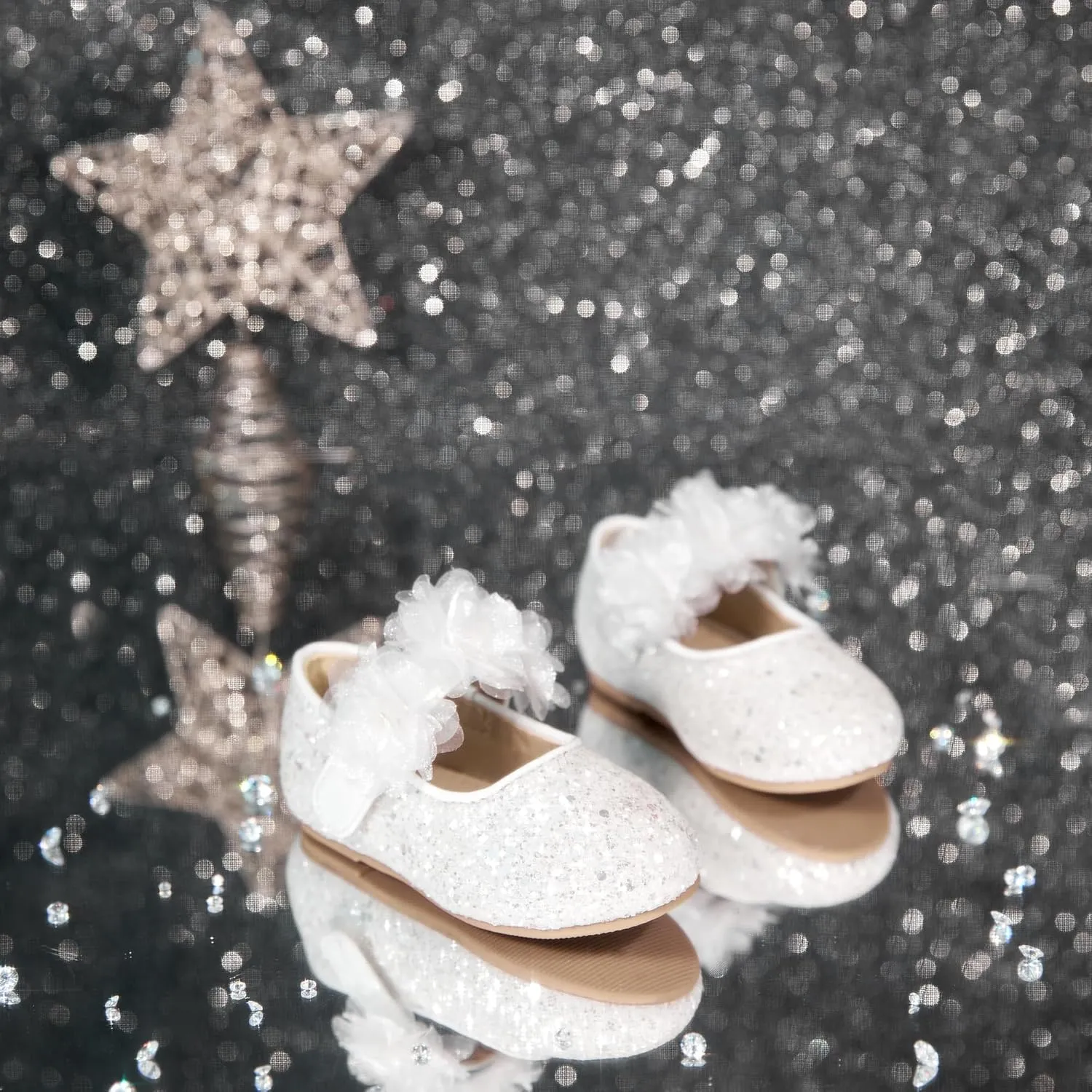 Felix & Flora Toddler Flower Girl Dress Shoes - Girl Ballet Flats Party School Shoes Wedding