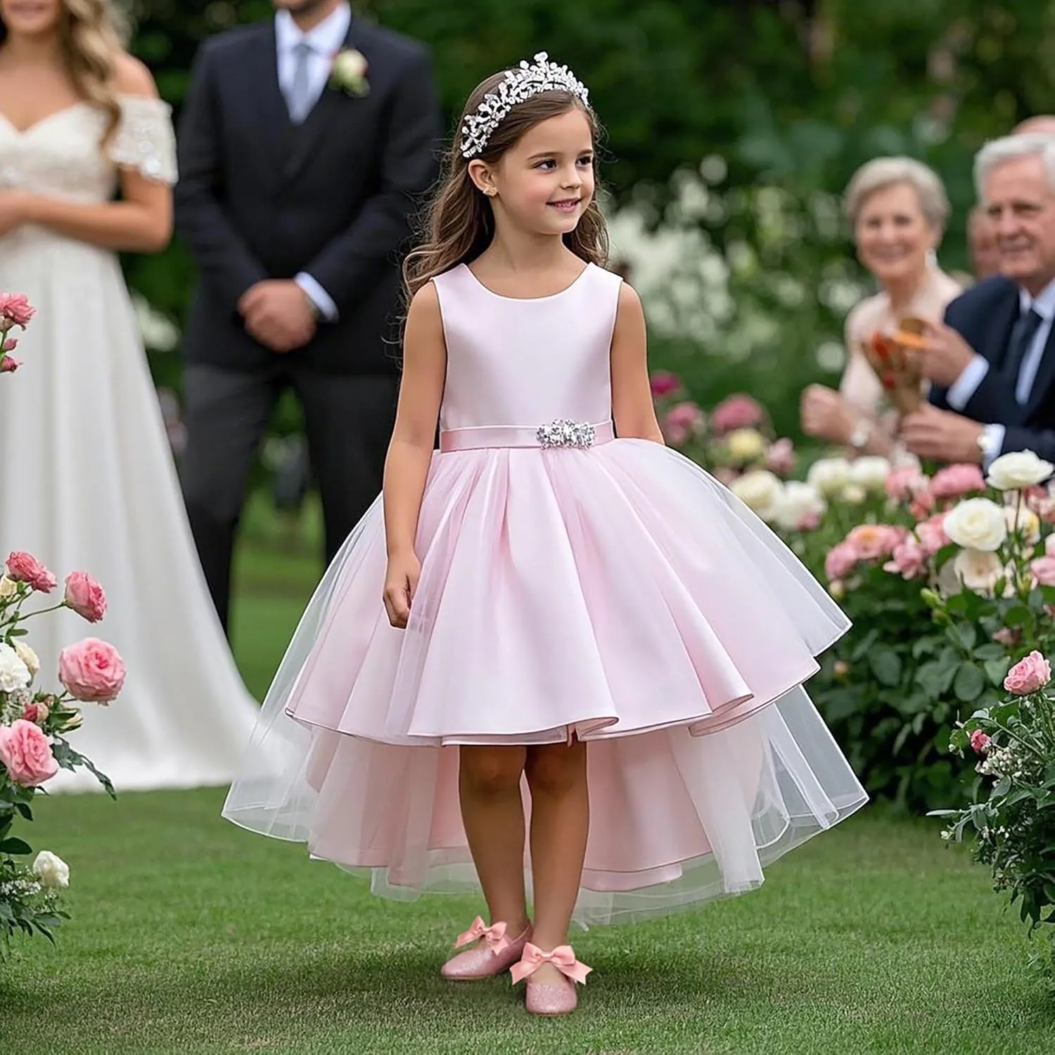 Felix & Flora Toddler Flower Girl Dress Shoes - Girl Ballet Flats Party School Shoes Wedding