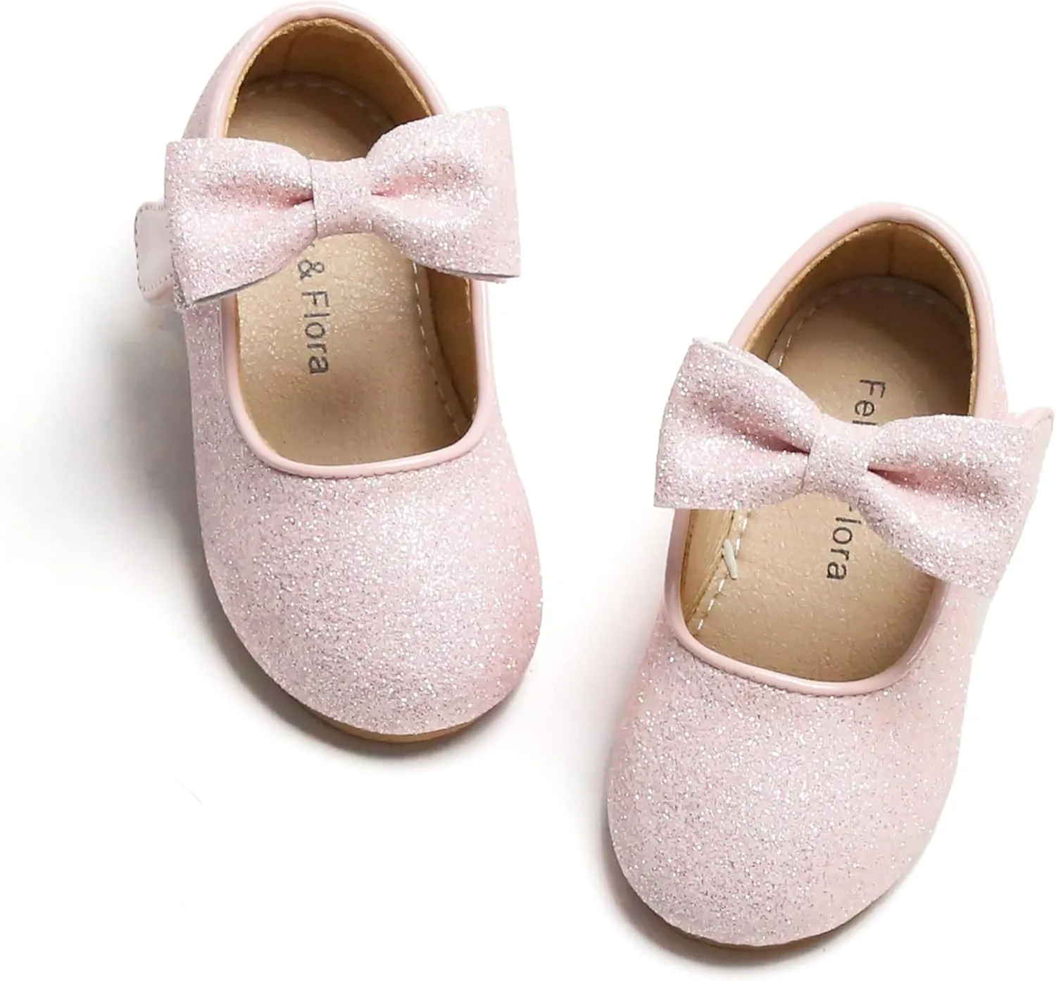 Felix & Flora Toddler Flower Girl Dress Shoes - Girl Ballet Flats Party School Shoes Wedding