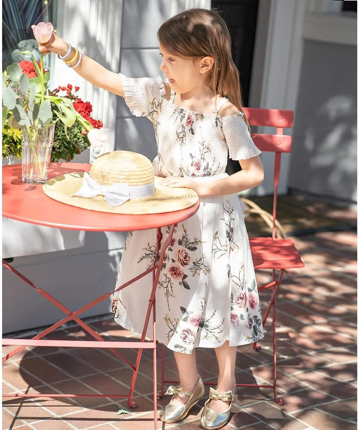 Felix & Flora Toddler Flower Girl Dress Shoes - Girl Ballet Flats Party School Shoes Wedding