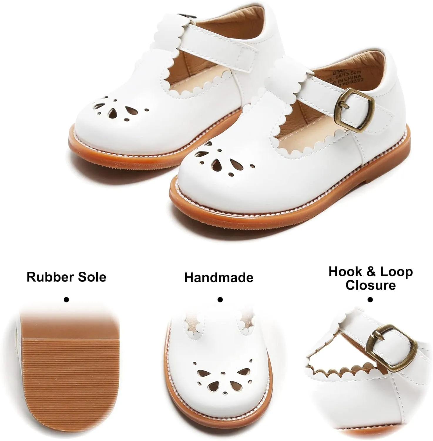 Felix & Flora Toddler Little Girl Mary Jane Dress Shoes - Ballet Flats for Girl Party School Shoes