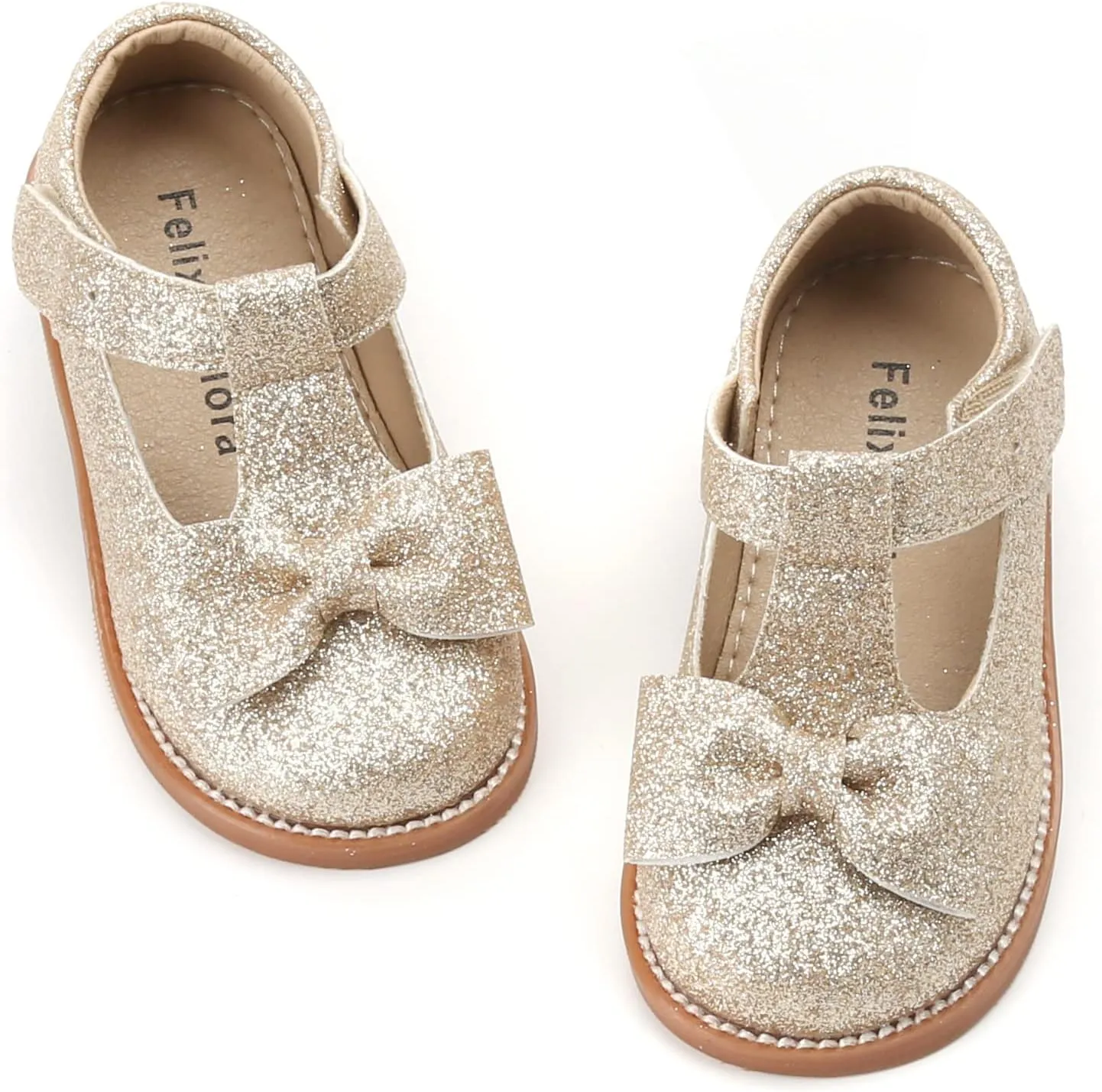 Felix & Flora Toddler Little Girl Mary Jane Dress Shoes - Ballet Flats for Girl Party School Shoes
