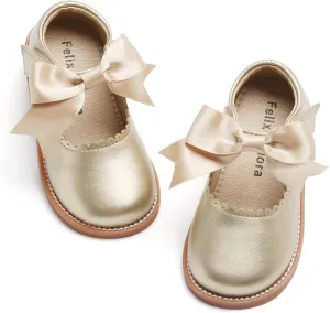 Felix & Flora Toddler Little Girl Mary Jane Dress Shoes - Ballet Flats for Girl Party School Shoes
