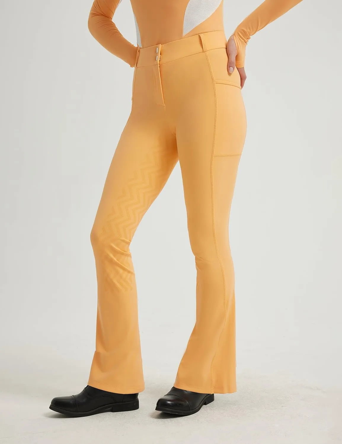 FitsT4 Sports Women's Bootcut Riding Breeches Full Seat Equestrian Pants Summer Riding Tights for Women