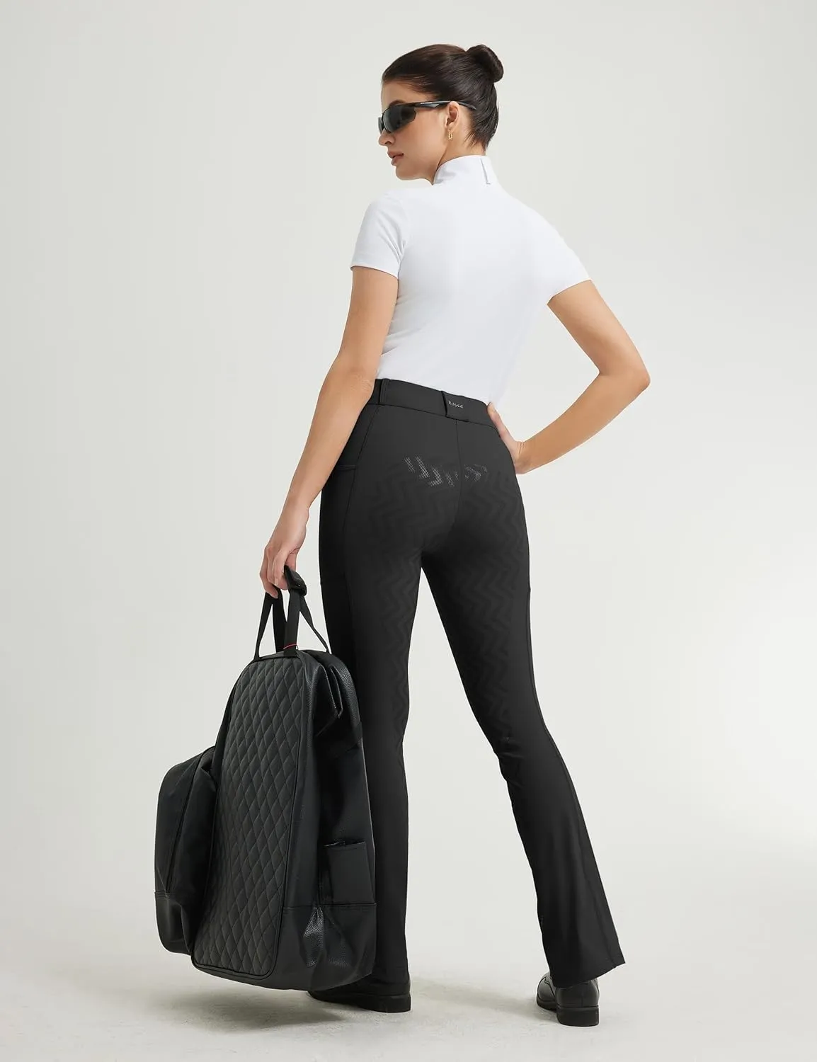 FitsT4 Sports Women's Bootcut Riding Breeches Full Seat Equestrian Pants Summer Riding Tights for Women