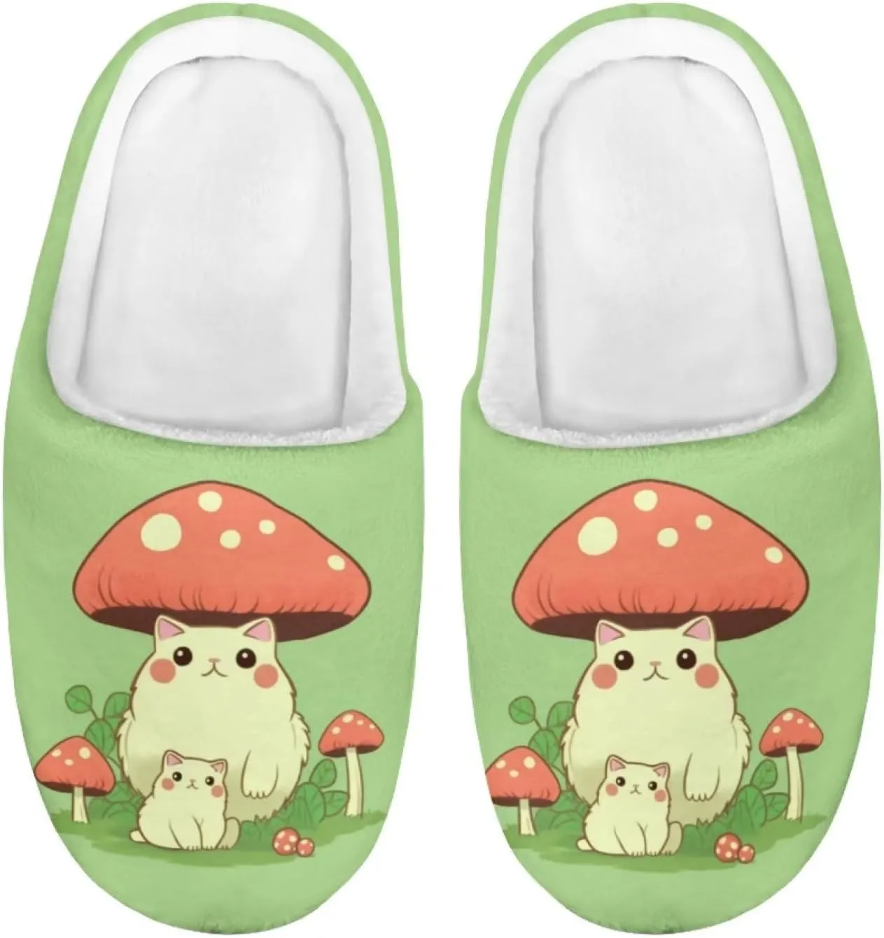 Flashideas Toddler Slippers Kids Fur Lined Warm Slip On Home Slippers Soft Plush Slippers