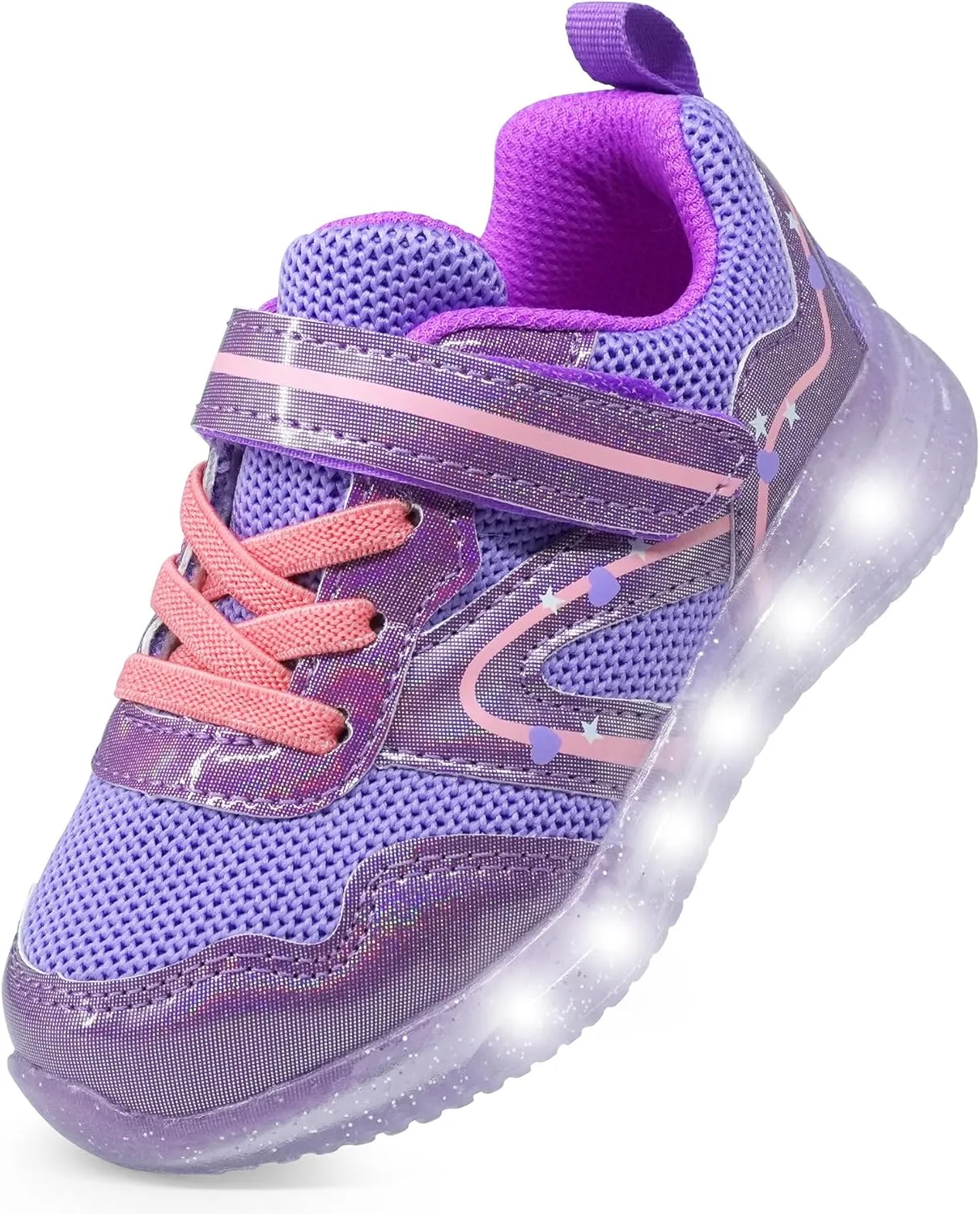 Floranate Light Up Toddler Boys Girls Shoes LED Flashing Lightweight Tennis Walking Sneakers for Toddler and Little Kid