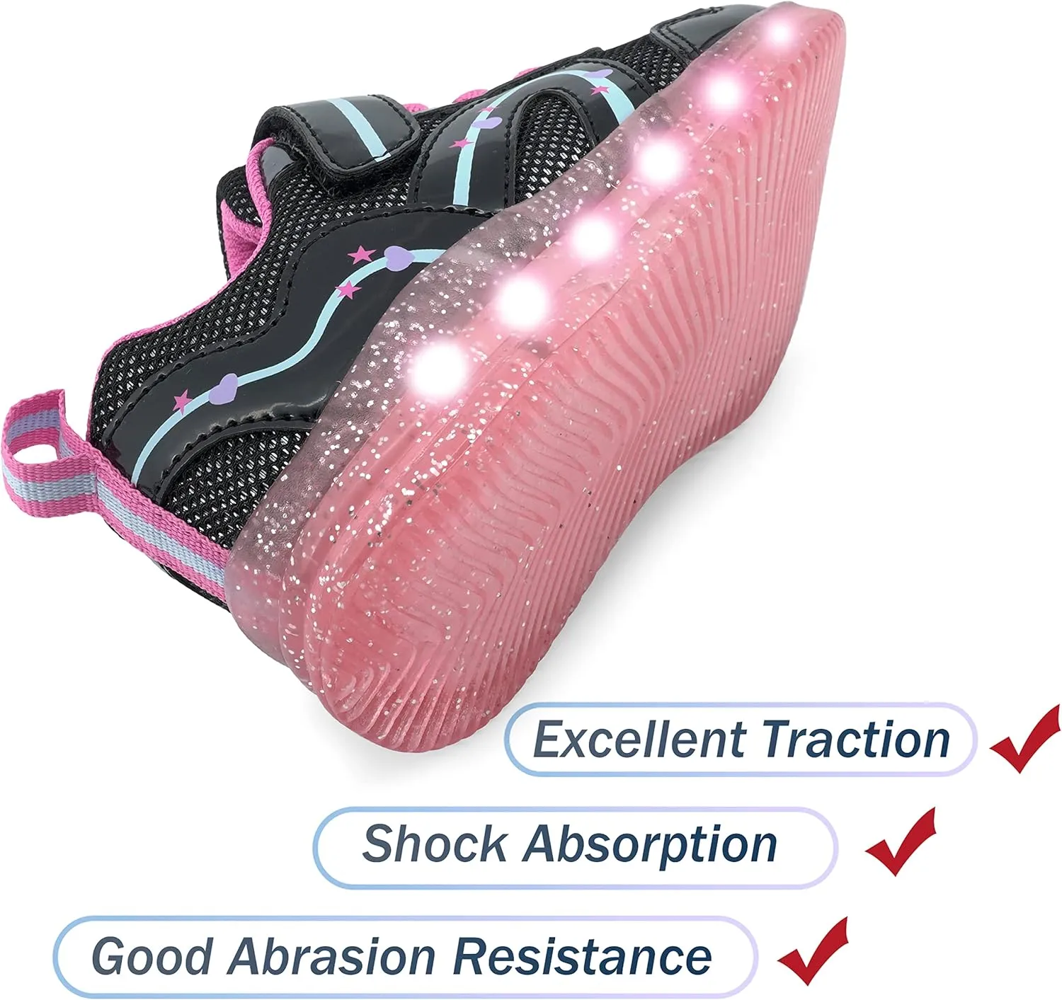 Floranate Light Up Toddler Boys Girls Shoes LED Flashing Lightweight Tennis Walking Sneakers for Toddler and Little Kid