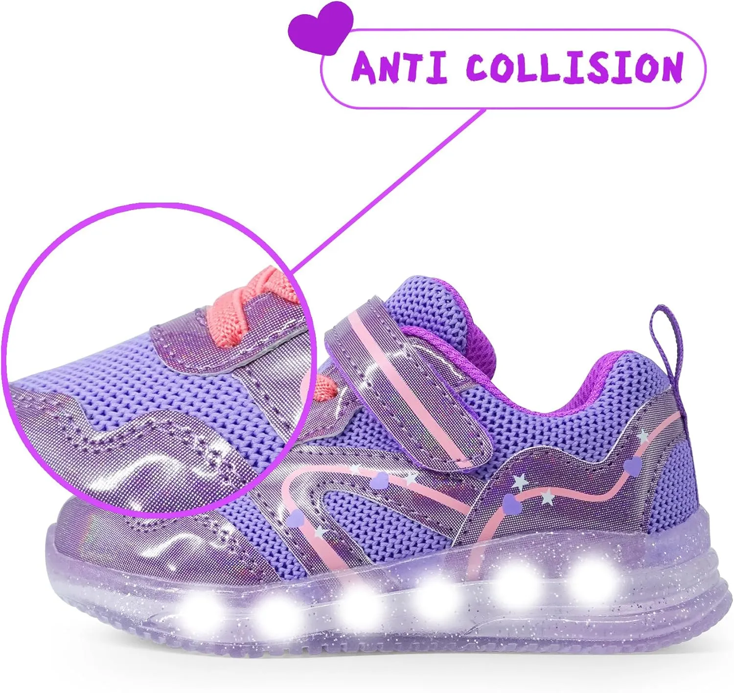 Floranate Light Up Toddler Boys Girls Shoes LED Flashing Lightweight Tennis Walking Sneakers for Toddler and Little Kid
