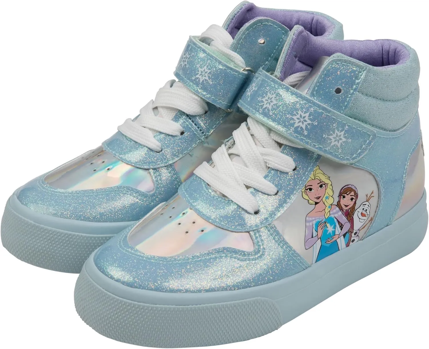 Frozen Anna and Elsa Girl's High-Top Shoes (us_Footwear_Size_System, Big_Kid, Women, Numeric, Medium, Numeric_11) Blue
