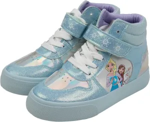 Frozen Anna and Elsa Girl's High-Top Shoes (us_Footwear_Size_System, Big_Kid, Women, Numeric, Medium, Numeric_11) Blue