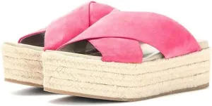 FSJ Women Mules Sandals Comfy Platform Wedge Heels Peep Toe Slip On Sexy Office Shoes Size 4-15 M US