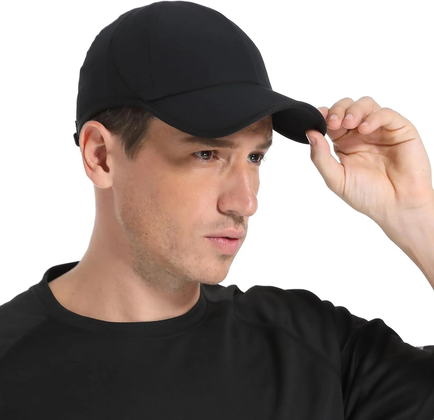 GADIEMKENSD Performance Running Hat, Stretchy Fabric with Vented Mesh for Outdoor Workouts