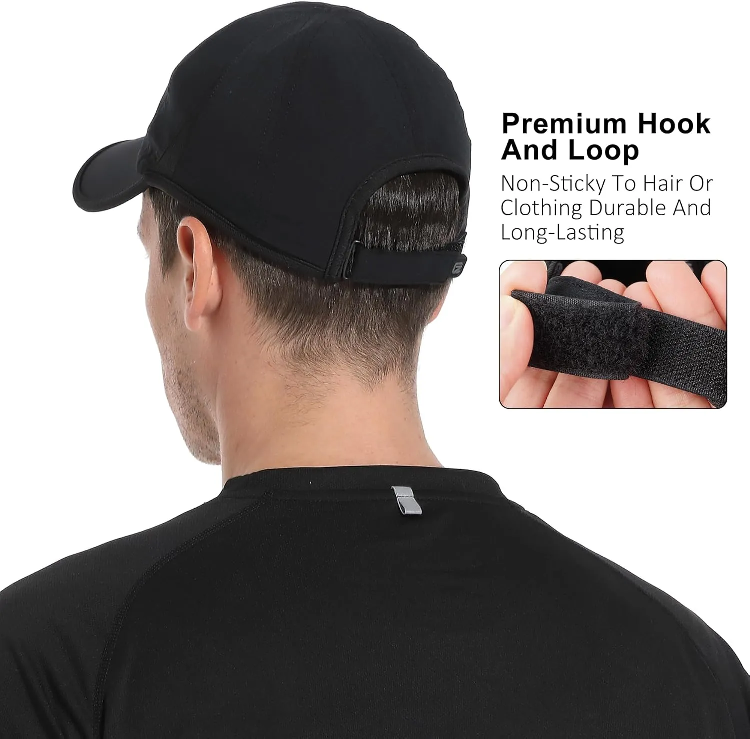 GADIEMKENSD Performance Running Hat, Stretchy Fabric with Vented Mesh for Outdoor Workouts