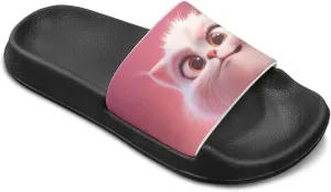 Girls Slides Sandals Anti Slip Shower Pool Sandal Ultra Comfy Open Toe Slippers for Indoor Outdoor Little Kid/Big Kid