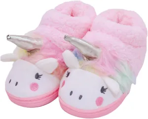 Girls Unicorn Slippers Toddler Girls Slippers Warm Comfortable Anti-Slip House Slippers for Kids Indoor Outdoor(Little Kid/Big Kid)