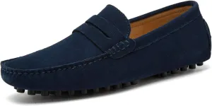 Go Tour Men's Penny Loafers Moccasin Driving Shoes Slip On Flats Boat Shoes