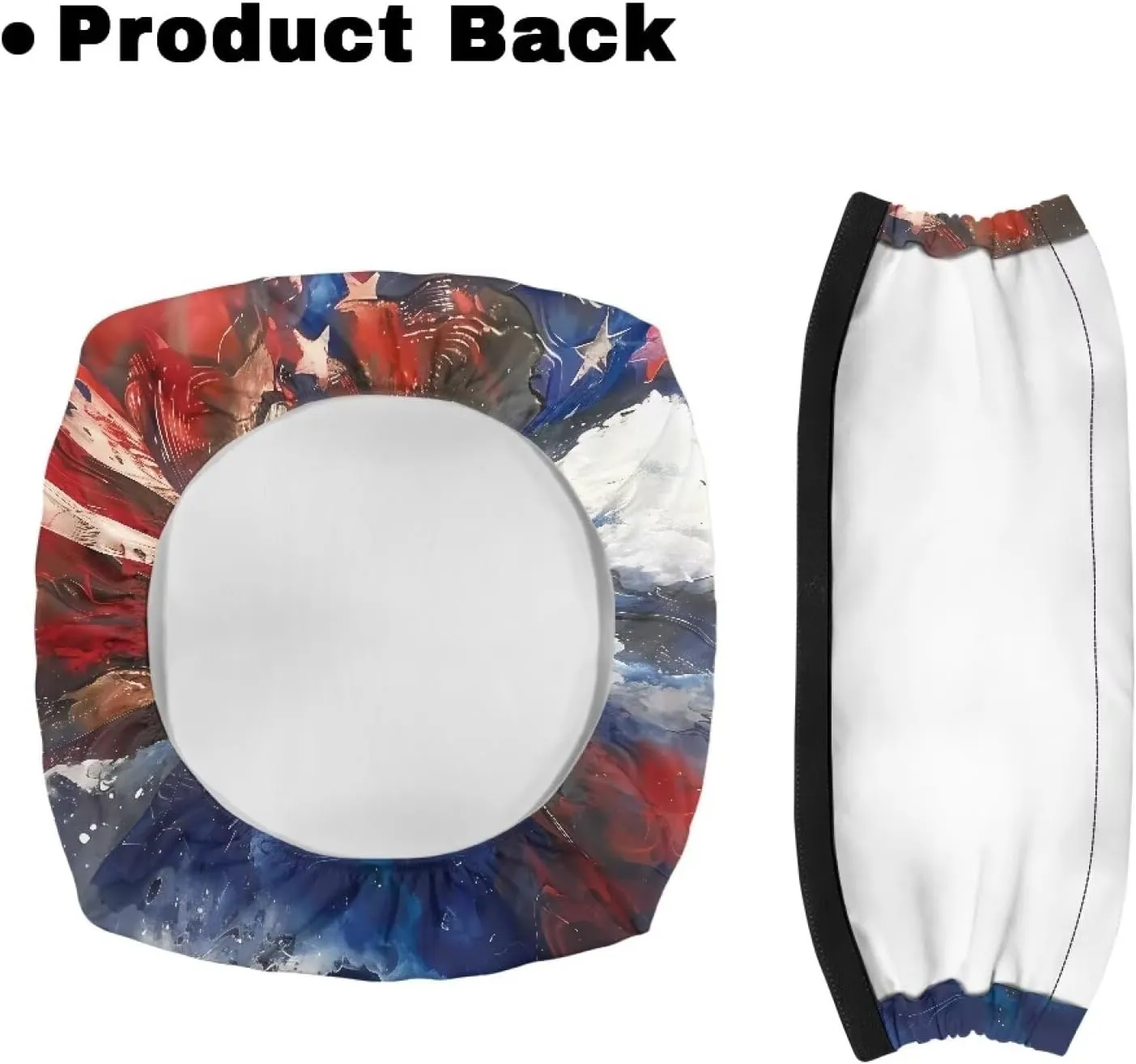 Gomyblomy Patriotic Walker Accessories for Seniors Eagle American Flag Rollator Walker Seat and Backrest Covers for Men Women Dust Poof Rollator Seat Covers