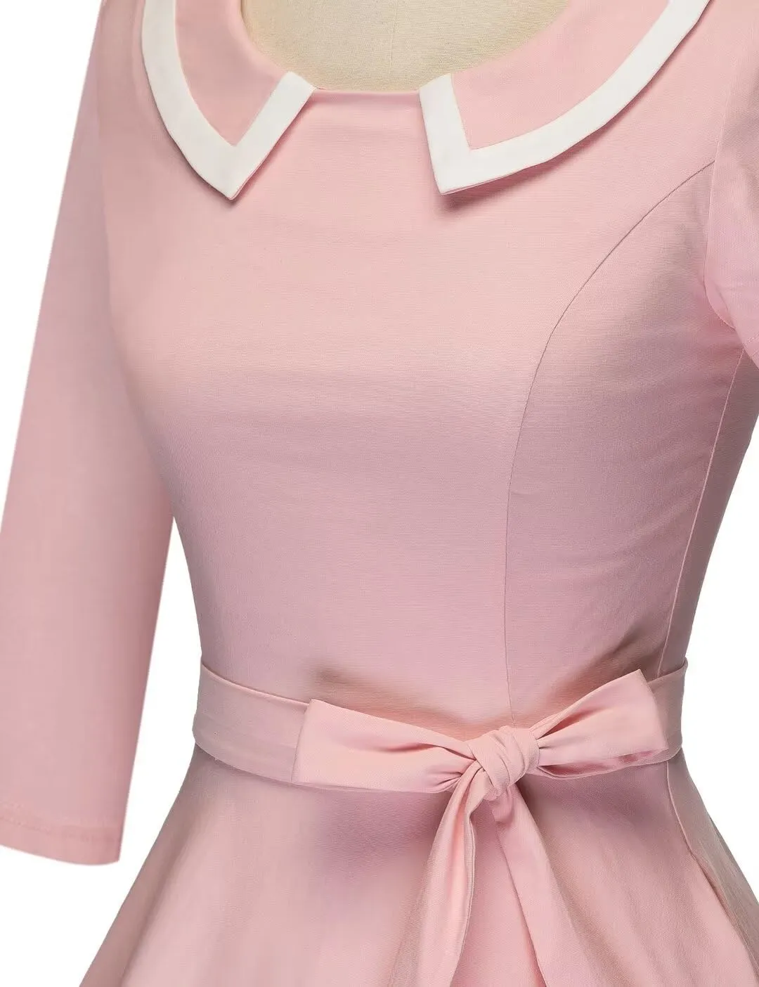 GownTown Womens Dresses 1950s Vintage Swing Stretchy Dresses with Pockets