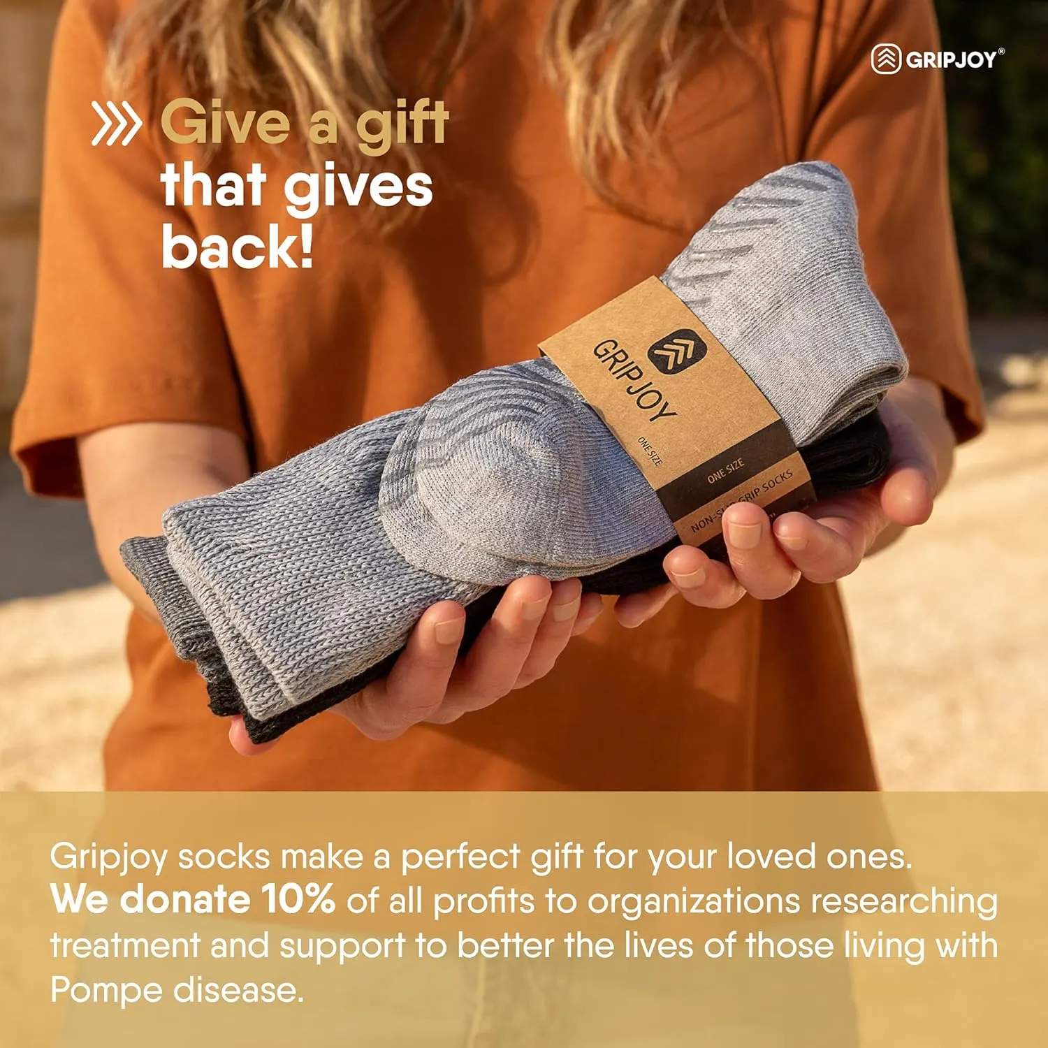 Gripjoy Non-Binding Diabetic Socks with Grippers - Loose Fitting & Stretchy - Unisex - 3 pairs