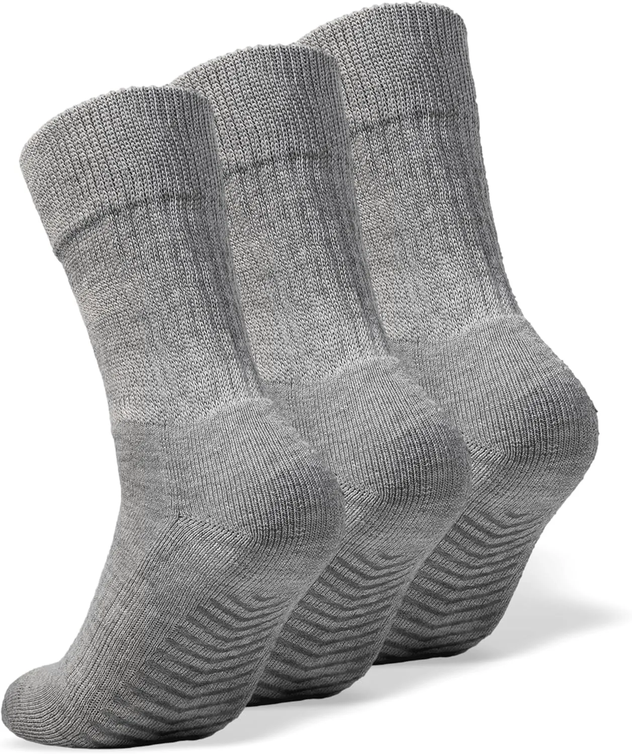 Gripjoy Non-Binding Diabetic Socks with Grippers - Loose Fitting & Stretchy - Unisex - 3 pairs