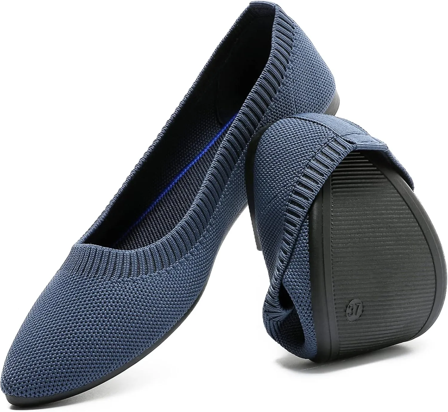 HEAWISH Women’s Ballet Flat Flats Shoes Comfortable Mesh Pointed Toe Slip On Dress Shoes
