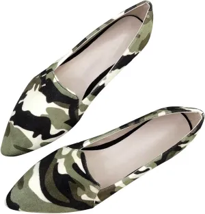 Hee grand Classic Solid Pointed Toe Ballet Flats for Women Lightweight Slip-On Loafers Comfort Walking Flats Suede Dressy Shoes